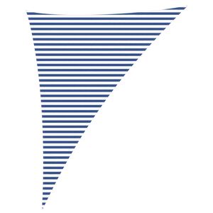 vidaXL Żagiel przeciwsłoneczny Niebieski i biały 4 x 5 x 6,4 m