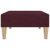 vidaXL 2-osobowa kanapa z podn&oacute;żkiem, fioletowa, tapicerowana tkaniną