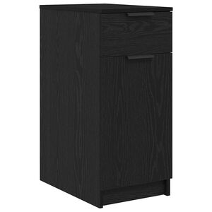 vidaXL Biurowa szafka 33 x 50 x 75 cm Drewno inżynieryjne Czarny Dąb
