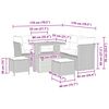 vidaXL Zestaw Sof na Ogr&oacute;d 8 pcs Szary polirattan