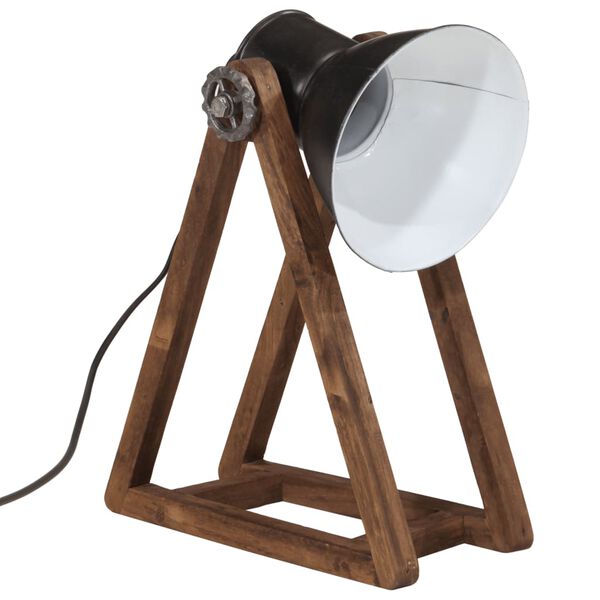 vidaXL Lampa stołowa, 25 W, czarna, 30x17x40 cm, E27