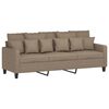 vidaXL 3-osobowa sofa z podn&oacute;żkiem, taupe, 180 cm, tkaniną