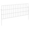 vidaXL Ogrodzenie z palikami 12 szt. 75 x 30 cm Stal ocynkowana