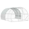 vidaXL Kurnik srebrny 400 x 300 x 200 cm Stal ocynkowana
