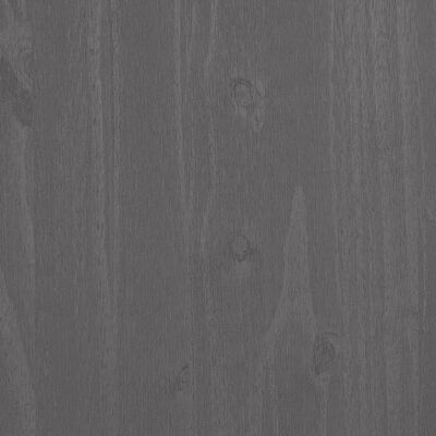 vidaXL Biurko HAMAR, jasnoszare, 110x40x75 cm, lite drewno sosnowe