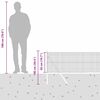 vidaXL Ogrodzenie z słupkami Szary 0,5 x 50 m Stal