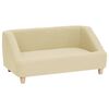 vidaXL Sofa dla psa, kremowa, 85x50x39 cm, lniana