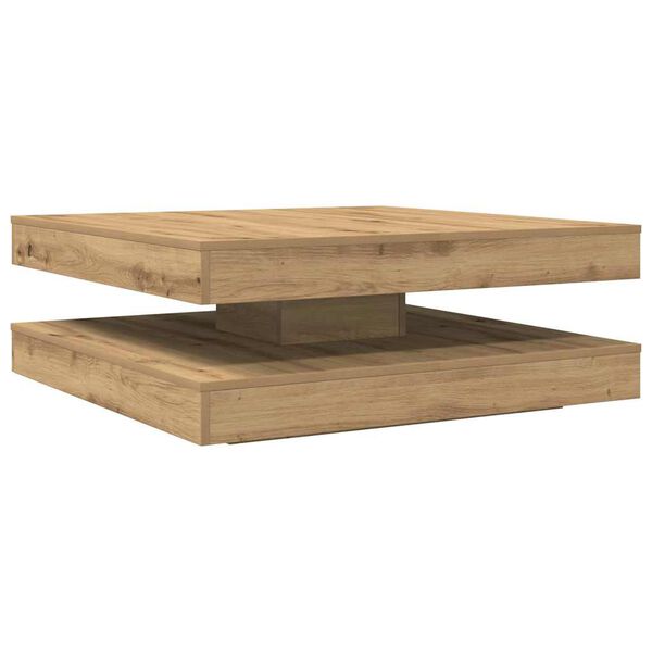 vidaXL Stolik kawowy obrotowy 360 stopni Artisan Oak 90x90x34,5 cm