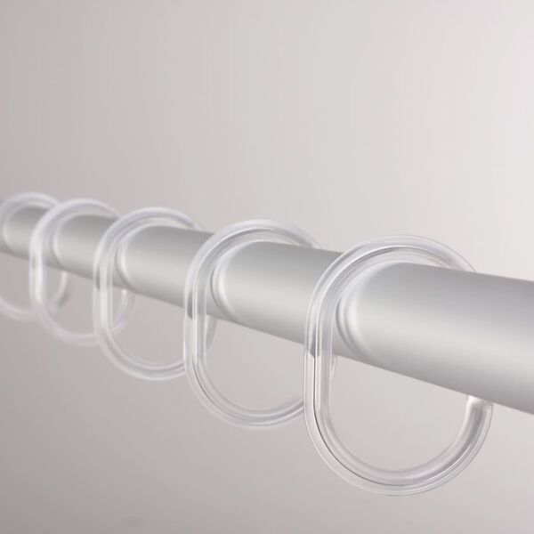 RIDDER Kółka do zasłon prysznicowych, przezroczyste, 49300