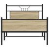 vidaXL Rama ł&oacute;żka bez materaca Dąb Sonoma 107x203 cm Drewno klejone