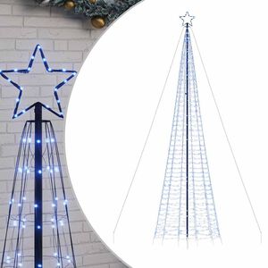 vidaXL Choinka świąteczna LED kolcami 1534 diody LED Niebieski 500 cm