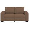 vidaXL Sofa 2-osobowa brązowa 160x77x82 cm tkanina