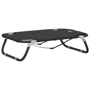 vidaXL Legowisko dla psa 70 x 46 x 18 cm Stal jasnoszary