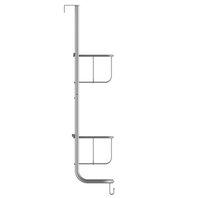EISL Półka ścienna, matowa, srebrna, 30,5x16,2x62 cm