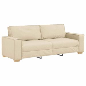 vidaXL Sofa Kremowy 220 x 80 x 84 cm tkanina