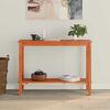 vidaXL Konsola Woskowy Brąz 110 x 40 x 80 cm Lite drewno sosnowe