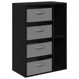 vidaXL Bufet Czarny dąb 60 x 33,5 x 84 cm