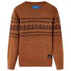 Sweter dziecięcy z dzianiny, koniakowy, 104