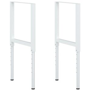 vidaXL Regulowane ramy stołu roboczego, 2 szt., metal, 55x(69-95,5) cm