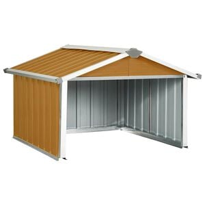 vidaXL Garaż dla kosiarki robotycznej, 92x97x63 cm, galwanizowana stal