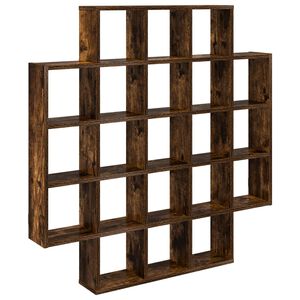 vidaXL P&oacute;łka ścienna Dąb wędzony 100 x 13 x 100 cm Drewno inżynieryjne