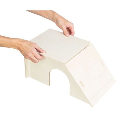 TRIXIE Domek dla gryzoni Bent, 40x18x23 cm, drewniany