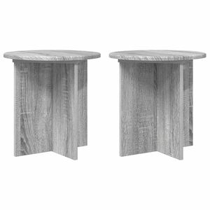 vidaXL Stojak na rośliny 2 pcs Szary Sonoma 40 x 40 x 40 cm