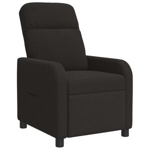 vidaXL Fotel recliner Czarny Boucl&eacute;