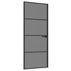 vidaXL Drzwi wewnętrzne 83 x 201,5 cm Szkło Hartowane i Aluminium