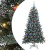 vidaXL Sztuczna choinka Zielony 180 cm PVC, plastik i stal