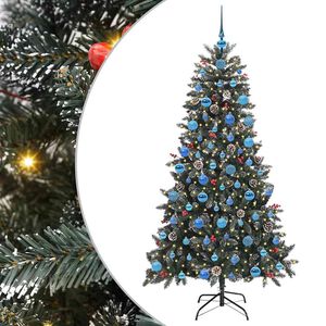 vidaXL Sztuczna choinka Zielony 180 cm PVC, plastik i stal