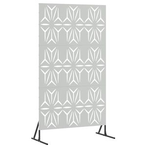 vidaXL Ekran prywatności 100 x 50 x 180 cm Stal ocynkowana srebrny