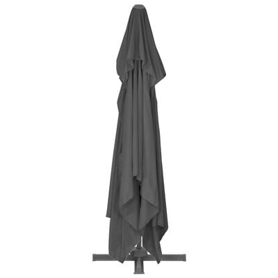 vidaXL Parasol wiszący z aluminiowym słupkiem, 400x300 cm, antracytowy