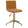 vidaXL Obrotowe krzesła stołowe, 4 szt., brązowe, obite aksamitem