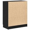 vidaXL Bufet Czarny Dąb 60 x 30 x 70 cm Materiał drewnopochodny