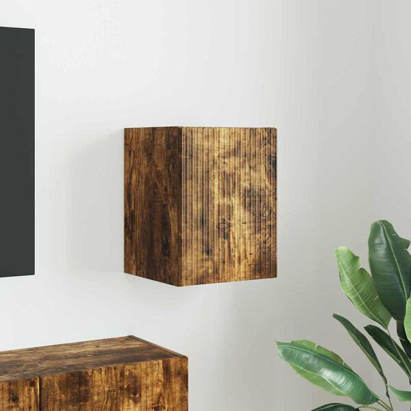 vidaXL Szafka pod telewizor Dąb wędzony 30 x 31 x 40 cm