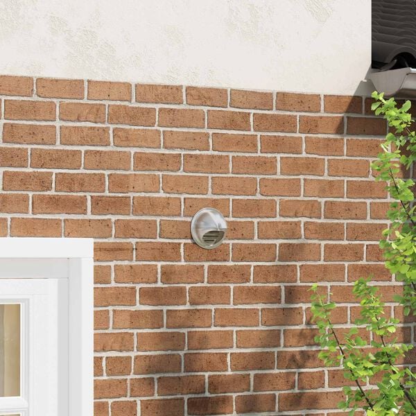 vidaXL Pokrywy wentylacyjne 2 pcs Srebrny 80 mm Stal nierdzewna