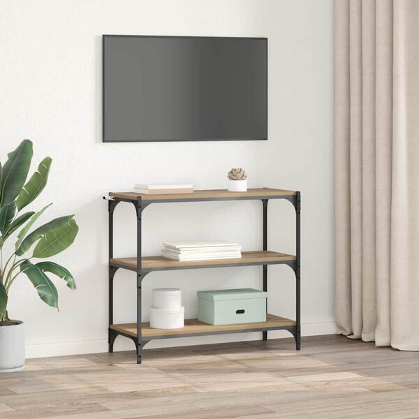 vidaXL Szafka na książki Dąb rzemieślniczy 80 x 33 x 70,5 cm