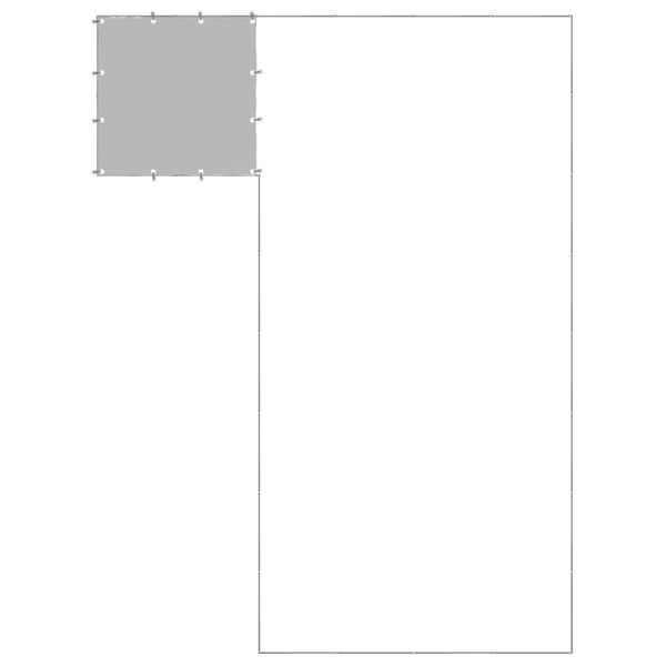 vidaXL Kojec dla psa, srebrny, 10,89 m&sup2;, stalowy