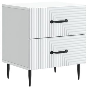 vidaXL Szafka Nocna Biały 43 x 34,5 x 47,5 cm Drewno inżynieryjne