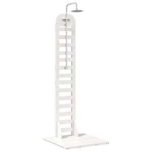 vidaXL Prysznic na zewnątrz 223 cm Biały