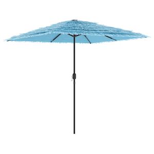 vidaXL Parasol ogrodowy na stalowym słupku, niebieski, 248x248x248 cm