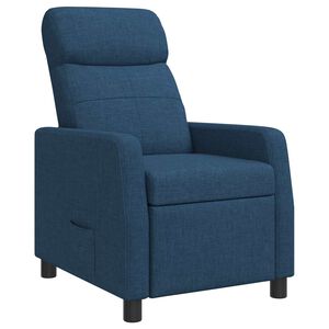 vidaXL Fotel recliner niebieski tkanina