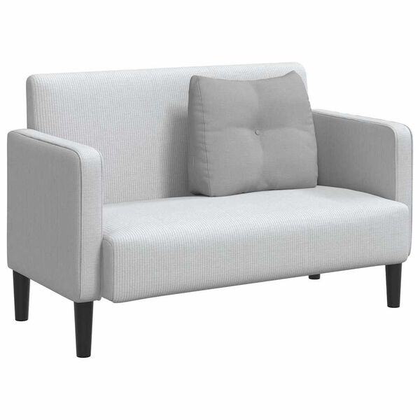 vidaXL Poduszka na plecy Szary chmur 60 x 24 x 50 cm tkanina