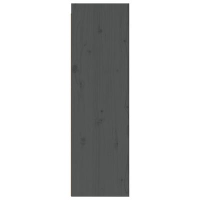 vidaXL Szafka ścienna, szara, 30x30x100 cm, lite drewno sosnowe