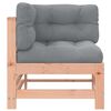 vidaXL Siedziska narożne z poduszkami, 2 szt., lite drewno daglezjowe