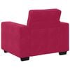 vidaXL Sofa Fotel Wino Czerwone 60 cm Aksamit