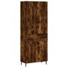vidaXL Witrynka przydymiony dąb 69,5x34x180 cm materiał drewnopochodny