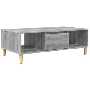 vidaXL Stolik kawowy Szary Sonoma 102 x 55 x 35 cm Drewno inżynieryjne