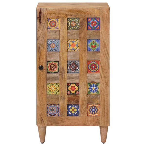 vidaXL Bufet z drzwiami Naturalny 40 x 33,5 x 75 cm Drewno z mango